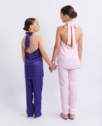 Evie High Bow Halter Neck Top