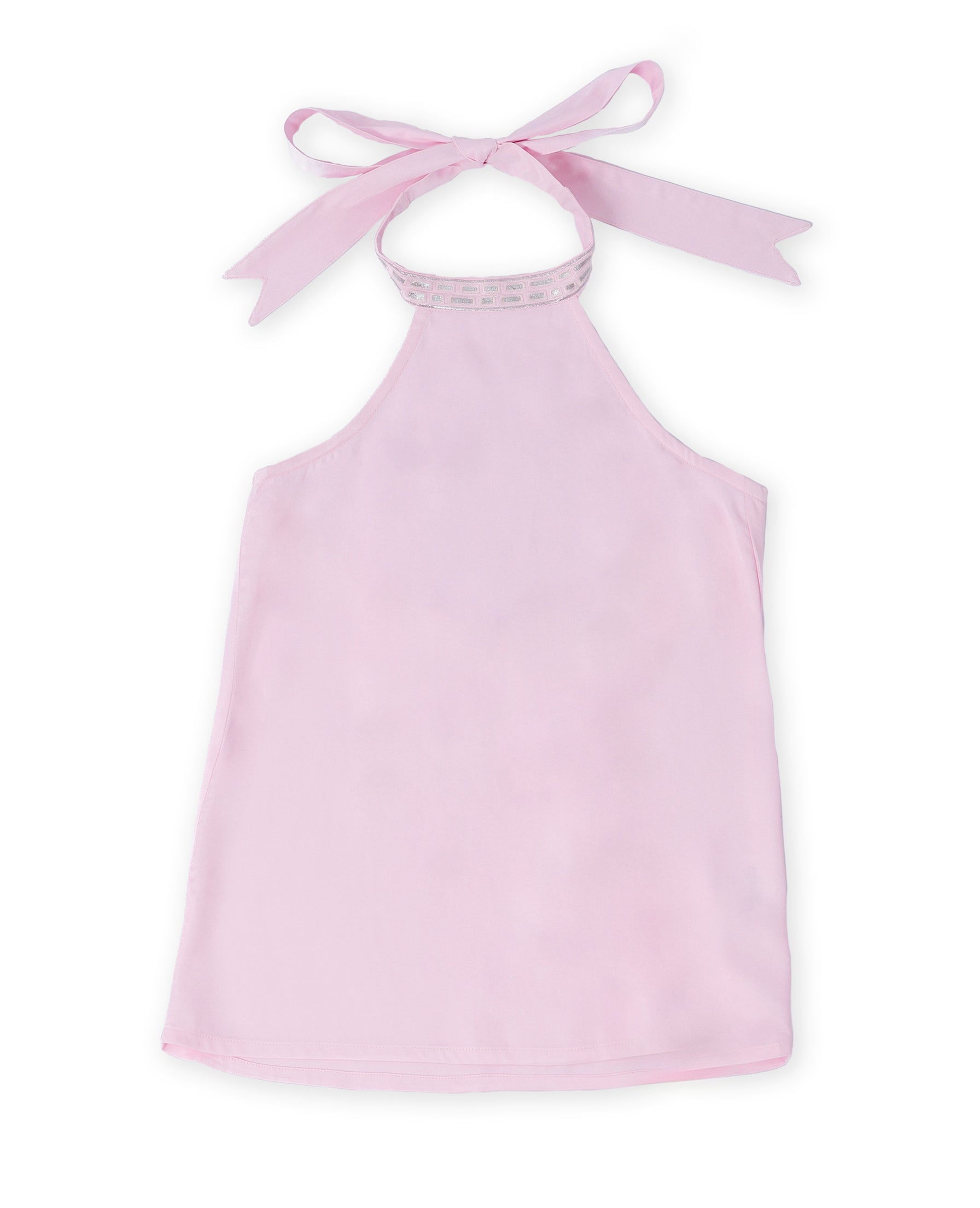 Evie High Bow Halter Neck Top