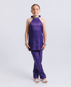 Evie High Bow Halter Neck Top