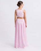Jenny Bow-Belted Cape Skirt